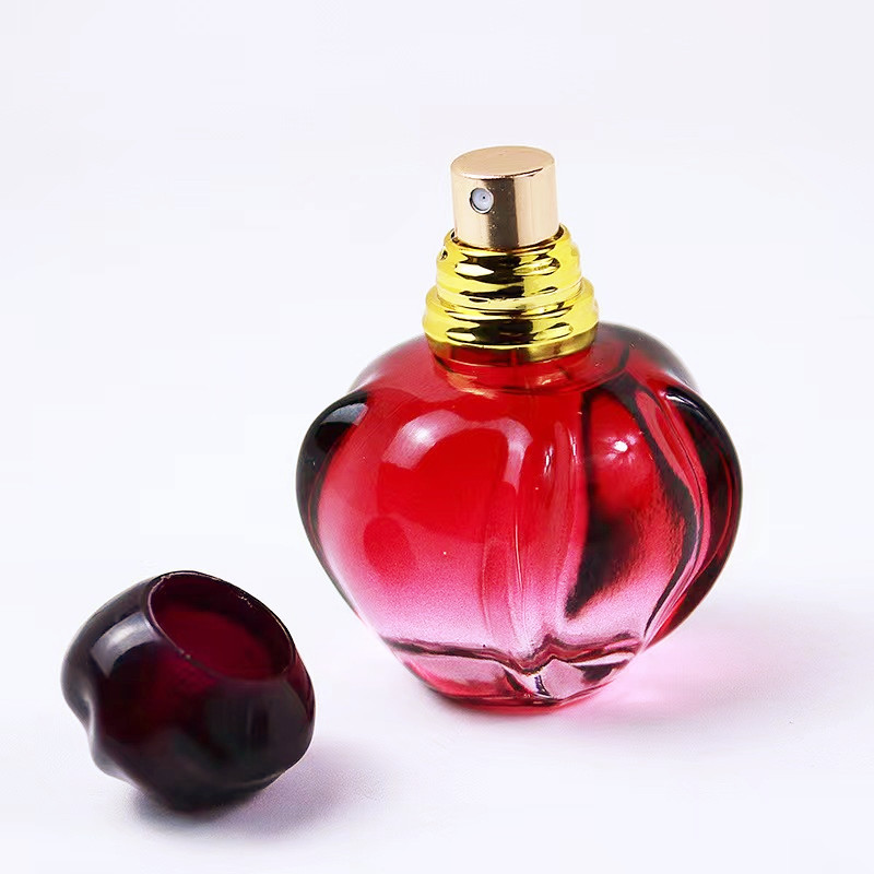 30ml 50ml 100ml red glass perfume bottle