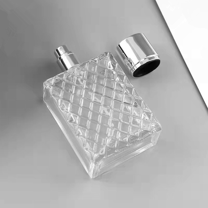 100ml glass perfume bottle with screw sprayer