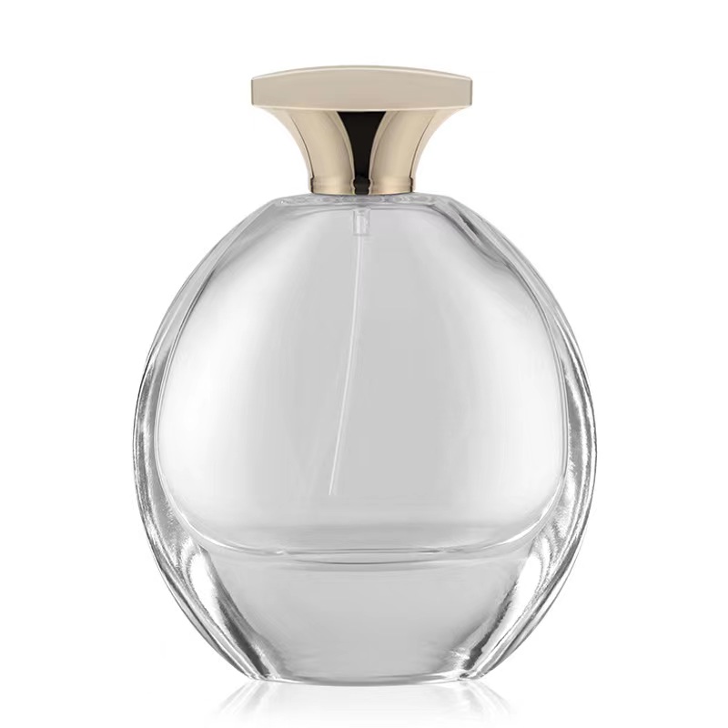 30ml 50ml 100ml flat shaped glass fragrance bottle