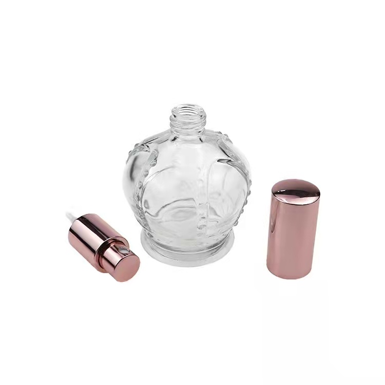 10ml crown shaped glass perfume bottle