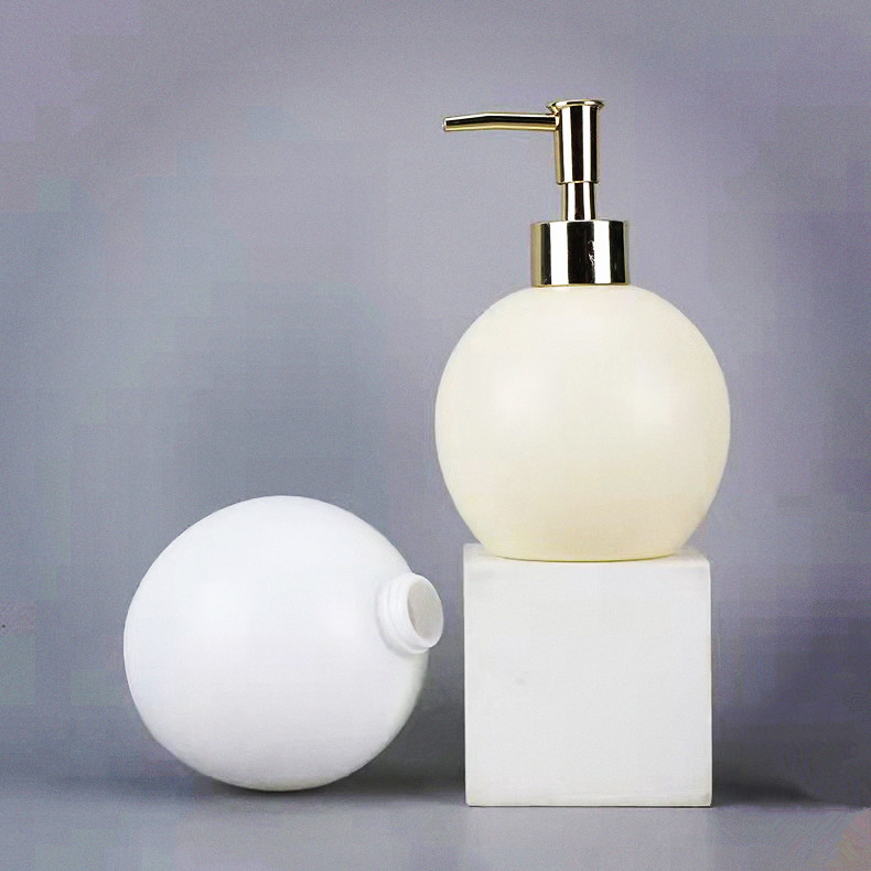 400ml ball shaped glass shampoo bottle