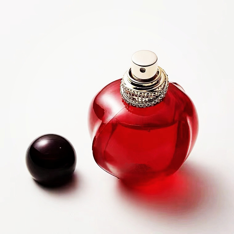 30ml 50ml 100ml red glass perfume bottle