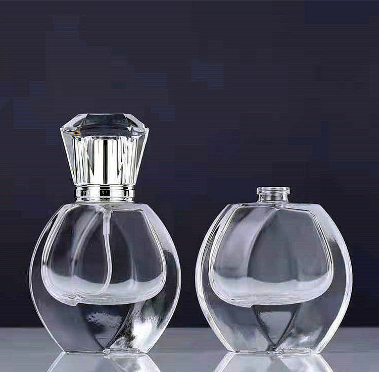 30ml 50ml 100ml flat shaped glass fragrance sprayer bottle