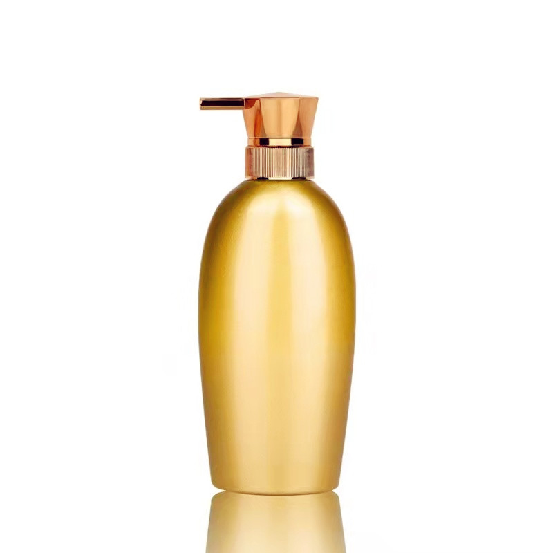 800ml 500ml electroplating gold shampoo pet bottles