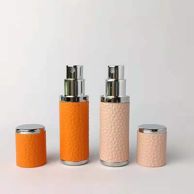 10ml fancy perfume sprayer bottle with leather coating