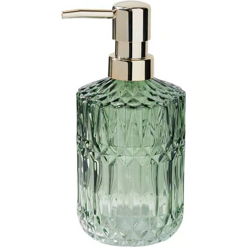 400ml glass shampoo bottle