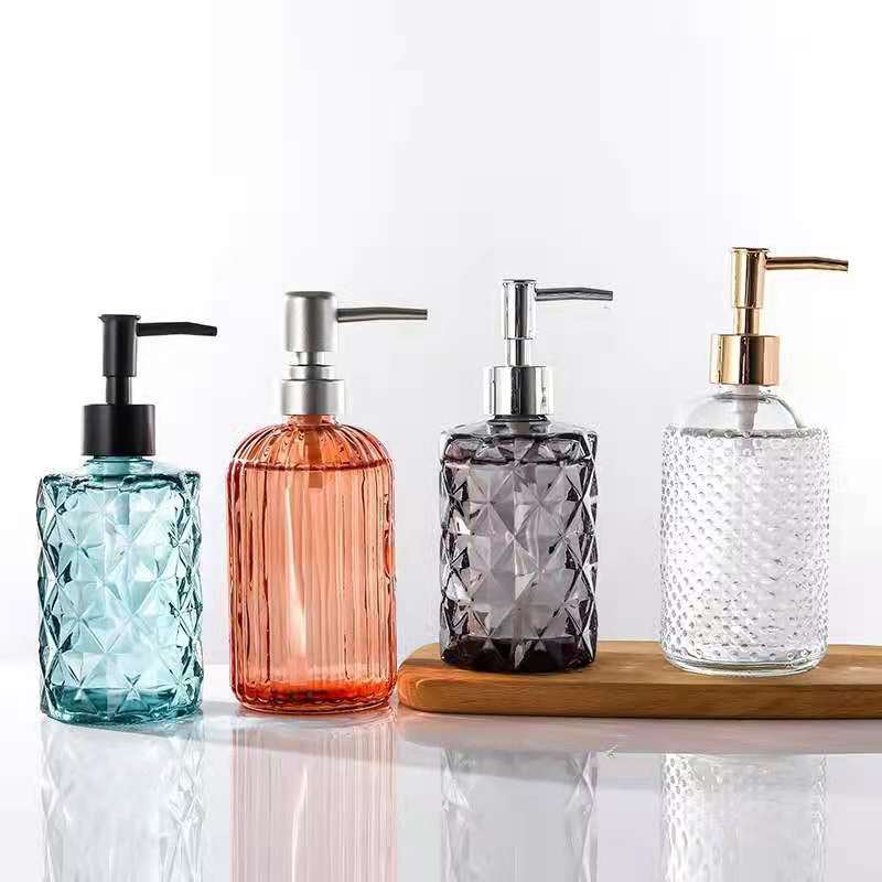 500ml glass shampoo bottle