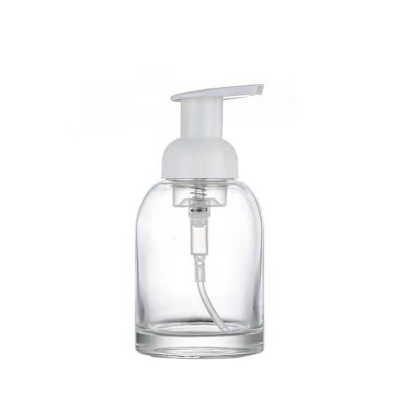 300ml hand washing glass bottle with foam pump