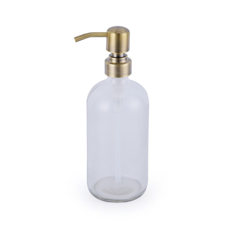 250ml 500ml amber glass shampoo bottle