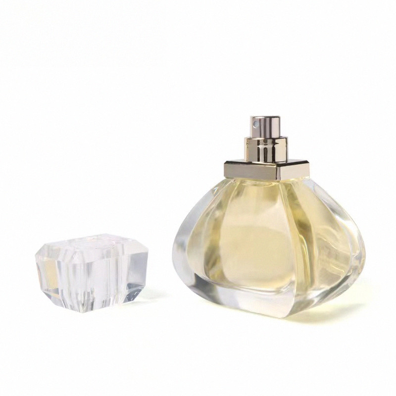 50ml ladder type shaped perfume glass bottle 