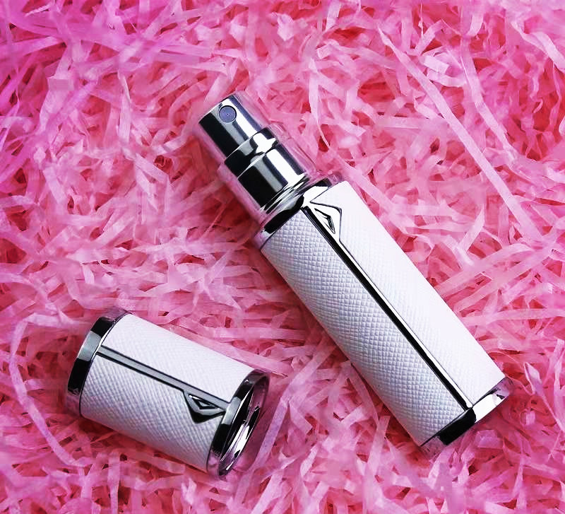 5ml fancy perfume sprayer bottle with leather coating