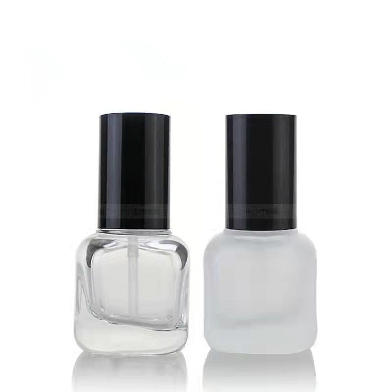 20ml square shaped frosted serum glass bottle