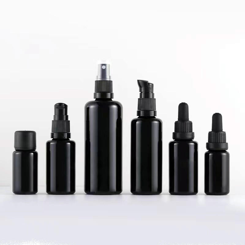 5ml 100ml black glass porcelain fragrance oil bottle