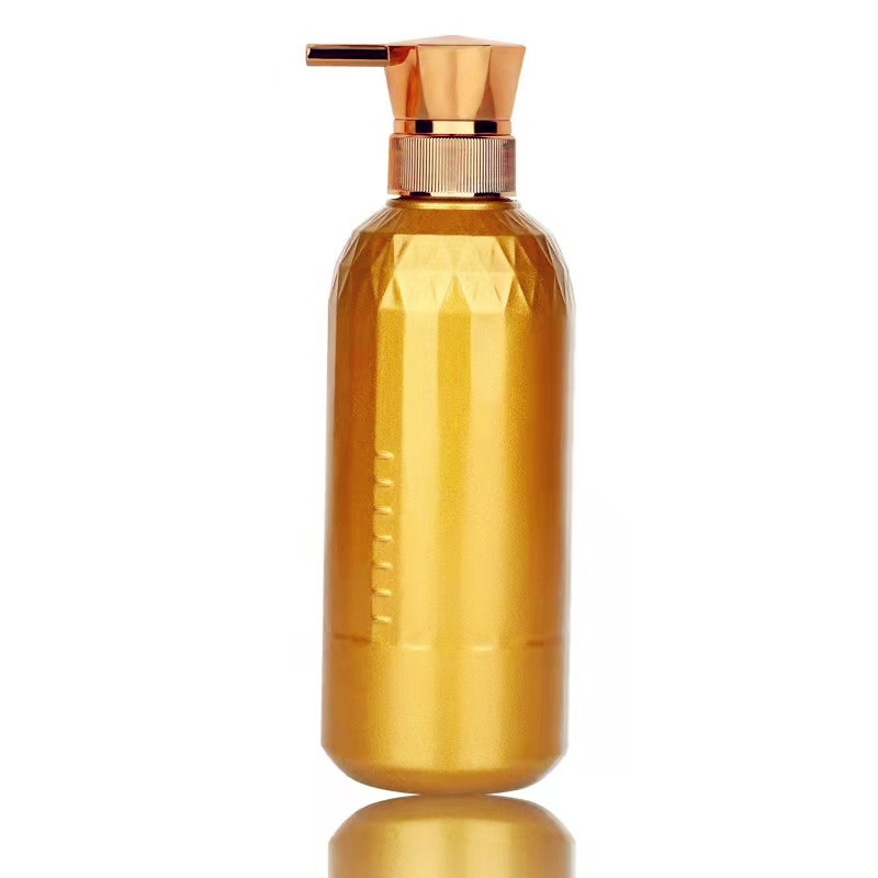 300ml 500ml electroplating gold shampoo pet bottles