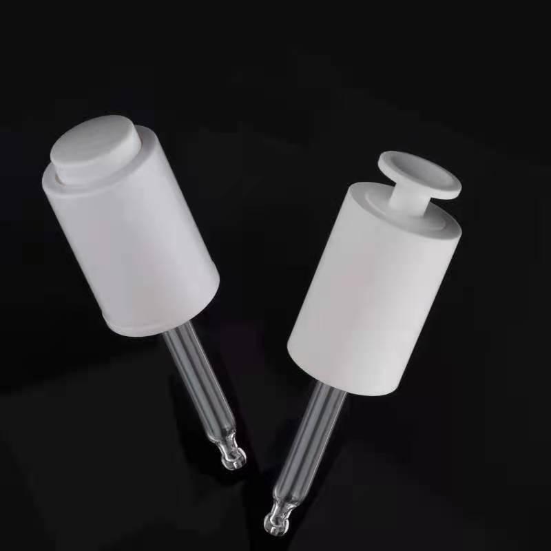 15ml 30ml round shaped serum glass bottle with pump dropper