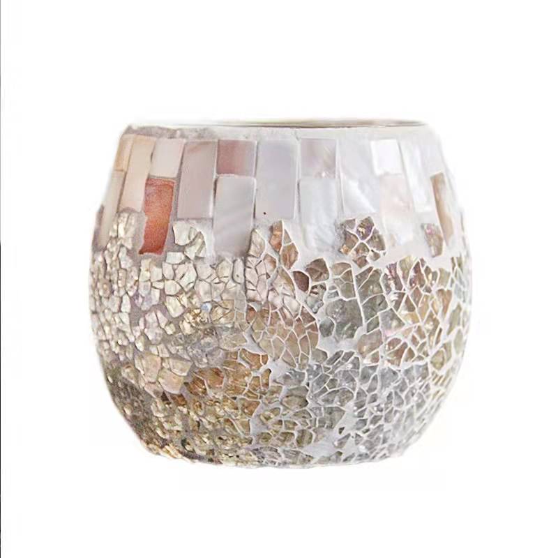 mosaic decoration candle glass jar