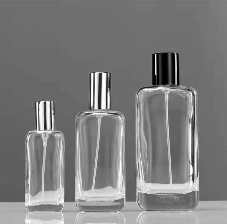 30ml 50ml 100ml glass perfume bottle with screw sprayer