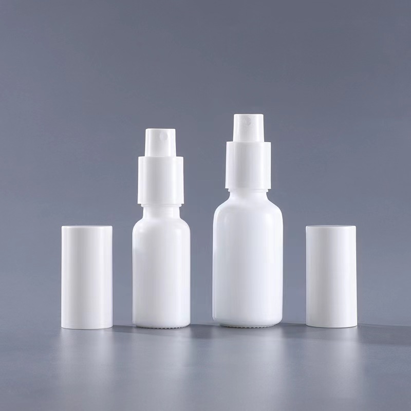 20ml 50ml white glass porcelain serum bottle