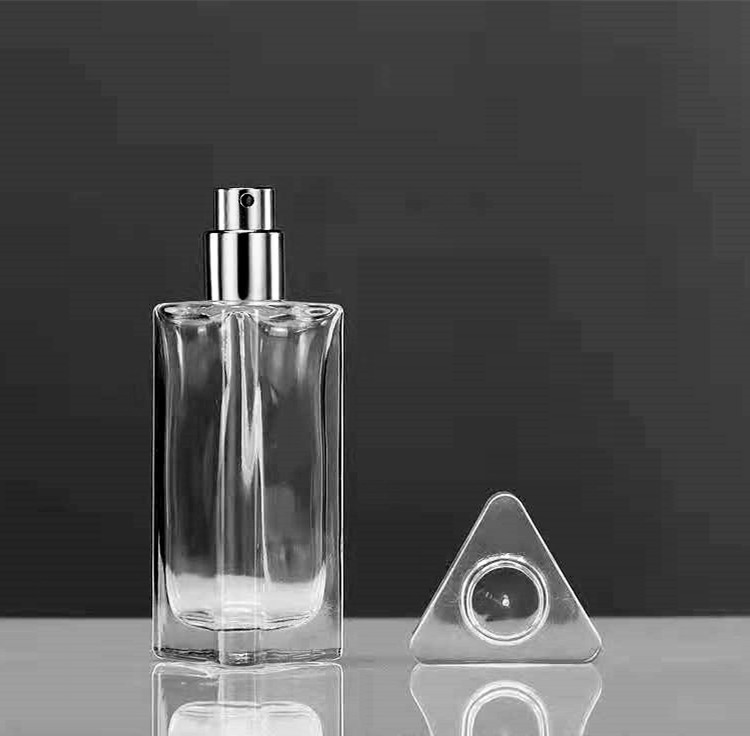 40ml triangle perfume sprayer glass bottle