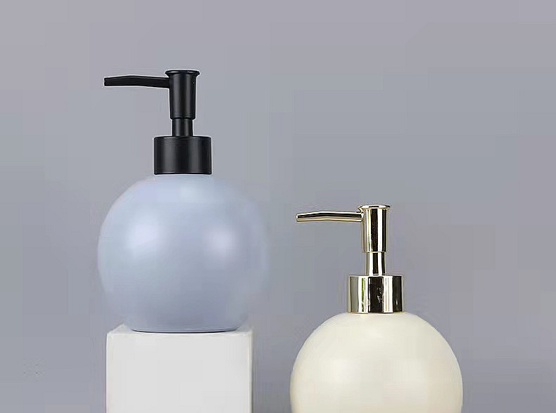 400ml ball shaped glass shampoo bottle