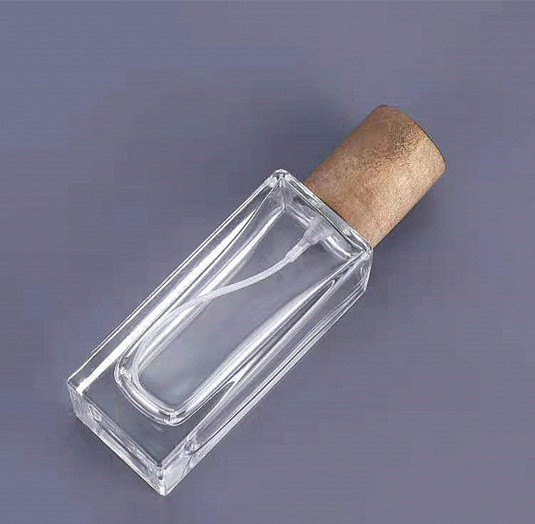 30ml 50ml 100ml square shaped glass perfume sprayer bottle