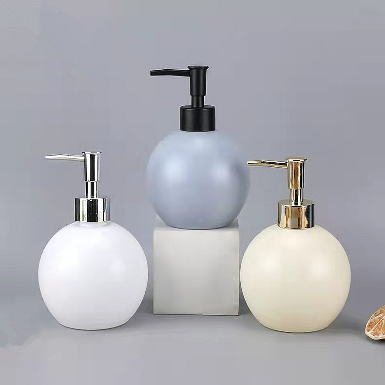 400ml ball shaped glass shampoo bottle