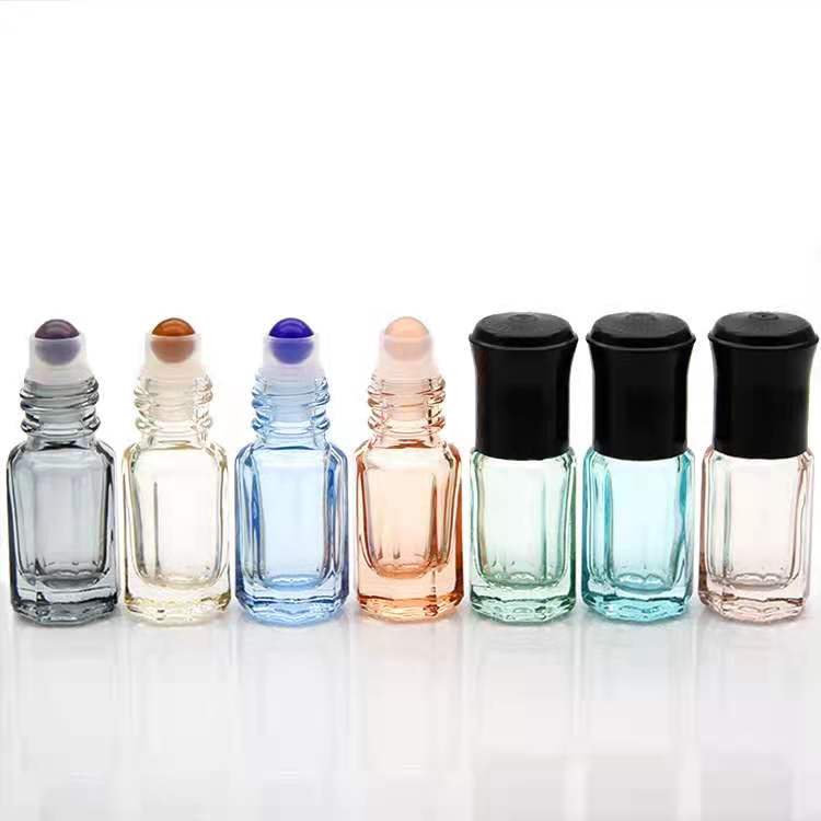 3ml 6ml 8ml jewel roll ball essential oil glass bottle