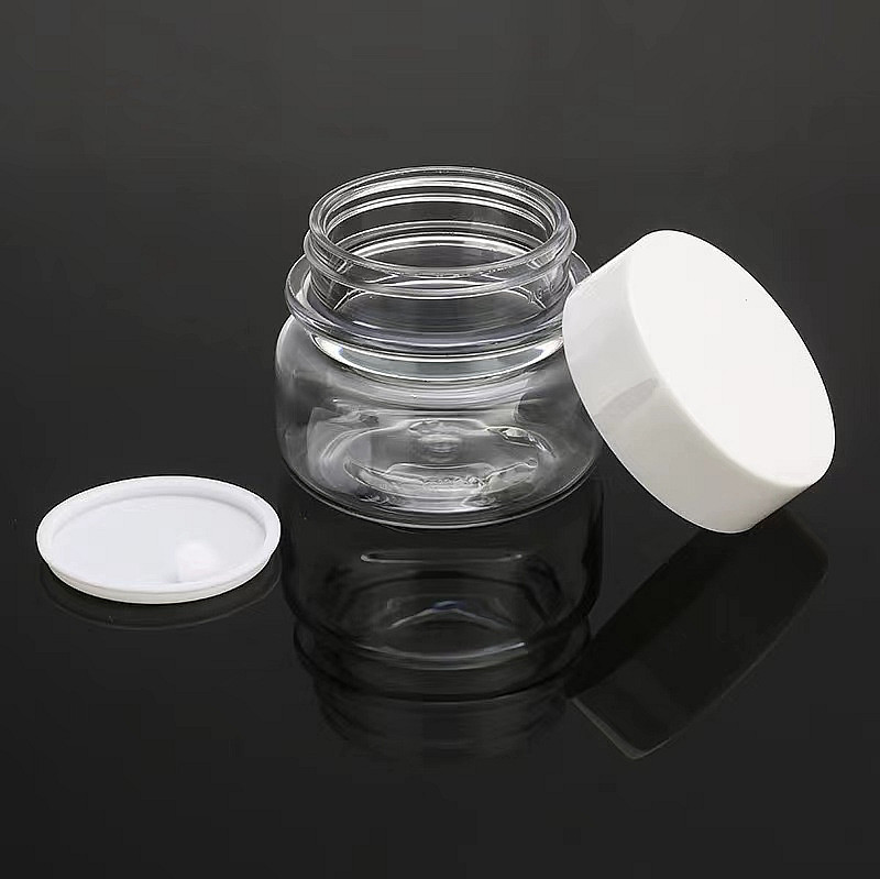 30ml 50ml Amber cream plastic jar