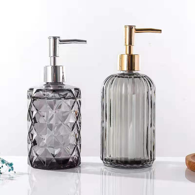 500ml glass shampoo bottle