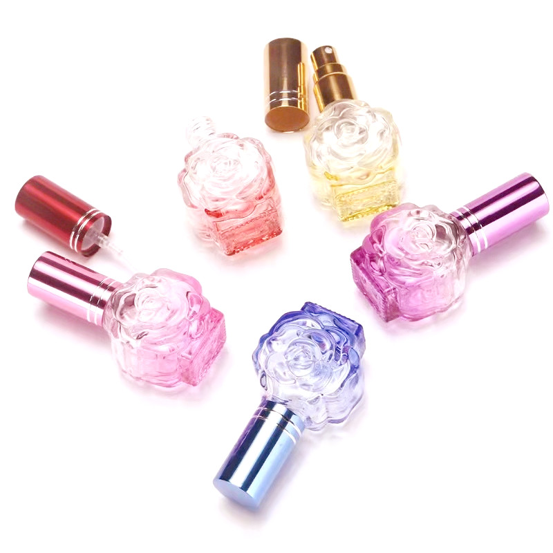 12ml flower shaped perfume glass sprayer bottle