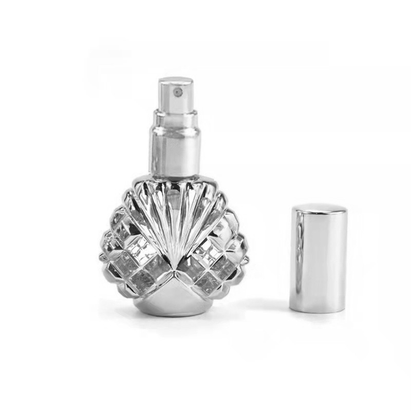 15ml electroplating silver perfume glass bottle