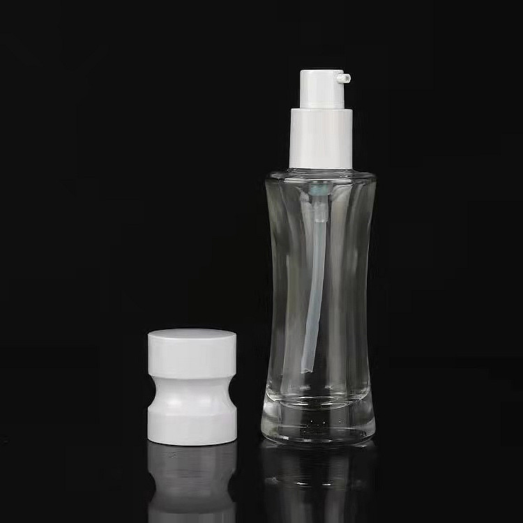 40ml round shaped liquid foundation glass bottle