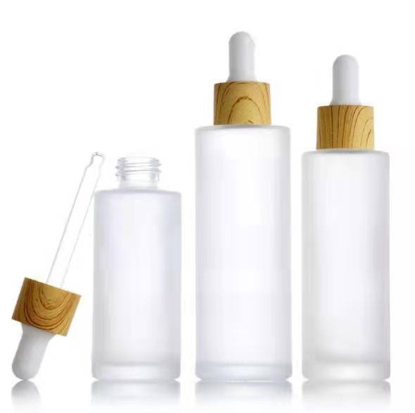 50ml 100ml frosted essence oil glass bottle