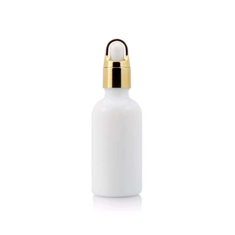 20ml 50ml white glass porcelain serum bottle