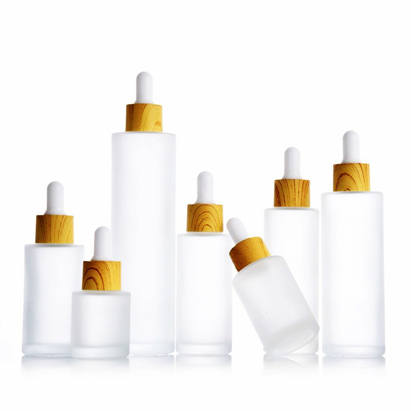 50ml 100ml frosted essence oil glass bottle