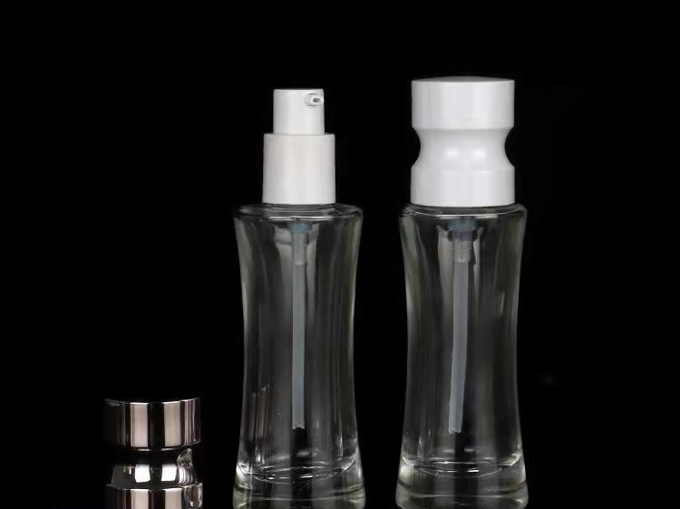 40ml round shaped liquid foundation glass bottle