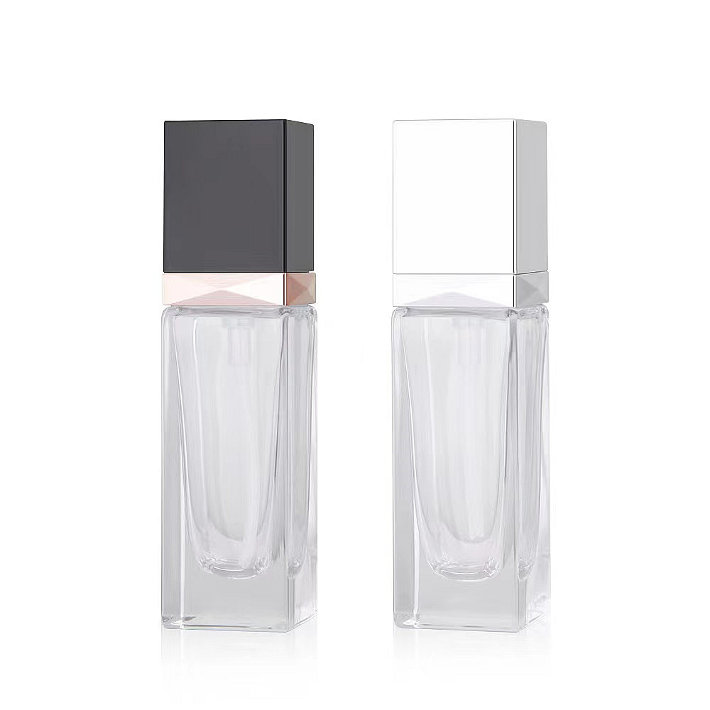 30ml square shaped liquid foundation bottle