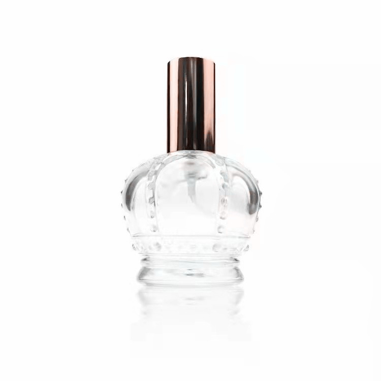 10ml crown shaped glass perfume bottle