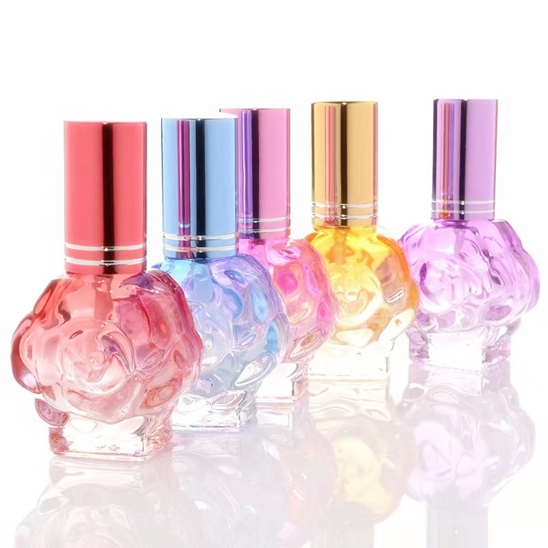 12ml flower shaped perfume glass sprayer bottle