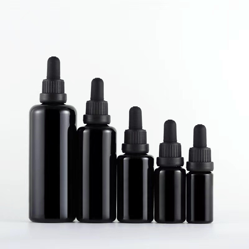 5ml 100ml black glass porcelain fragrance oil bottle