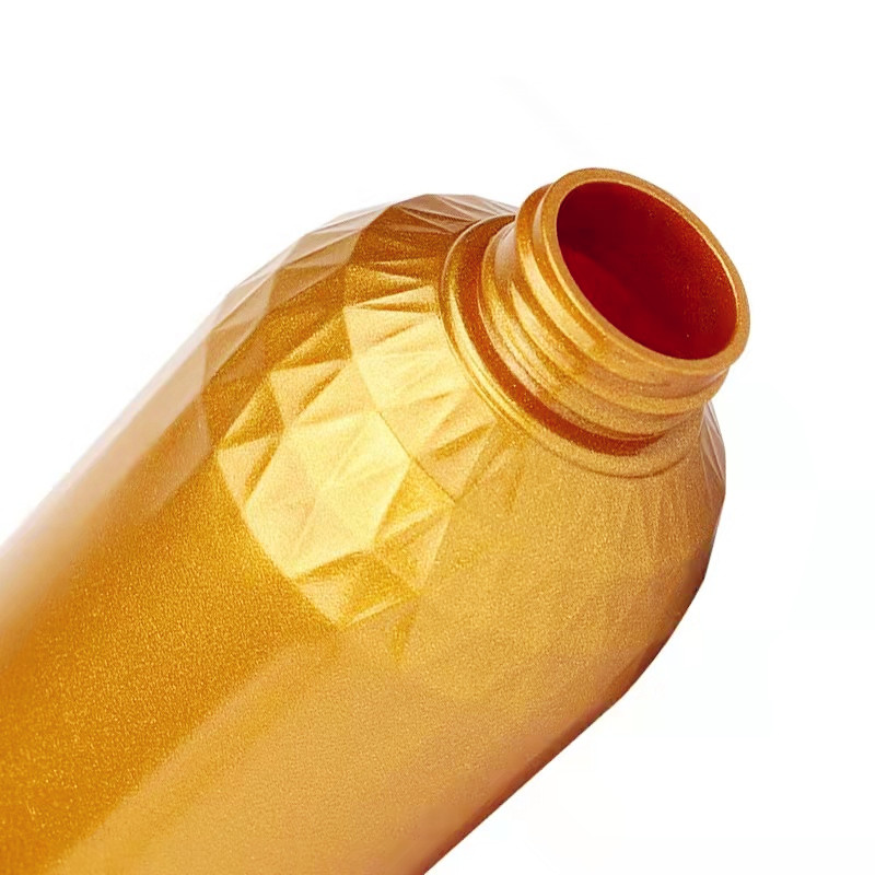 300ml 500ml electroplating gold shampoo pet bottles