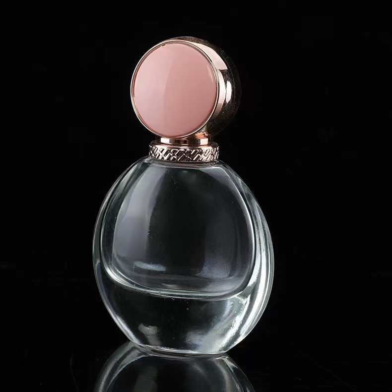 30ml 50ml 100ml flat shaped glass fragrance bottle