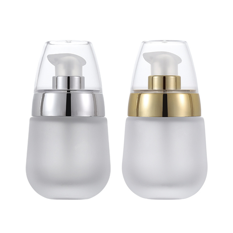 50ml 30ml round shaped glass lotion bottle 