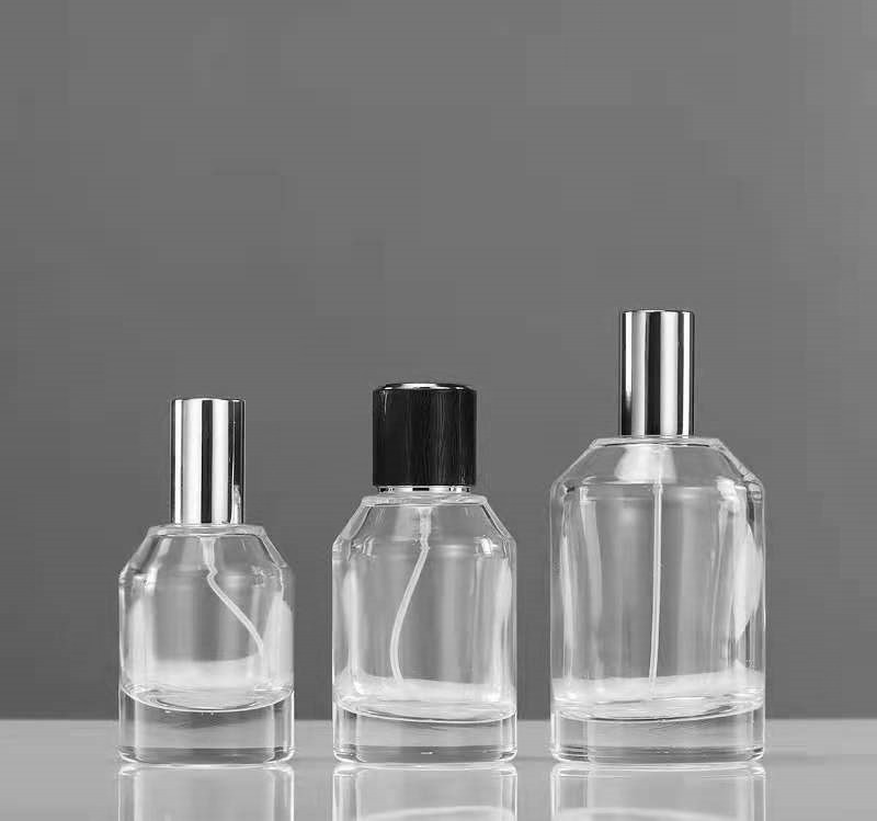 30ml 50ml 100ml round shaped glass fragrance sprayer bottle