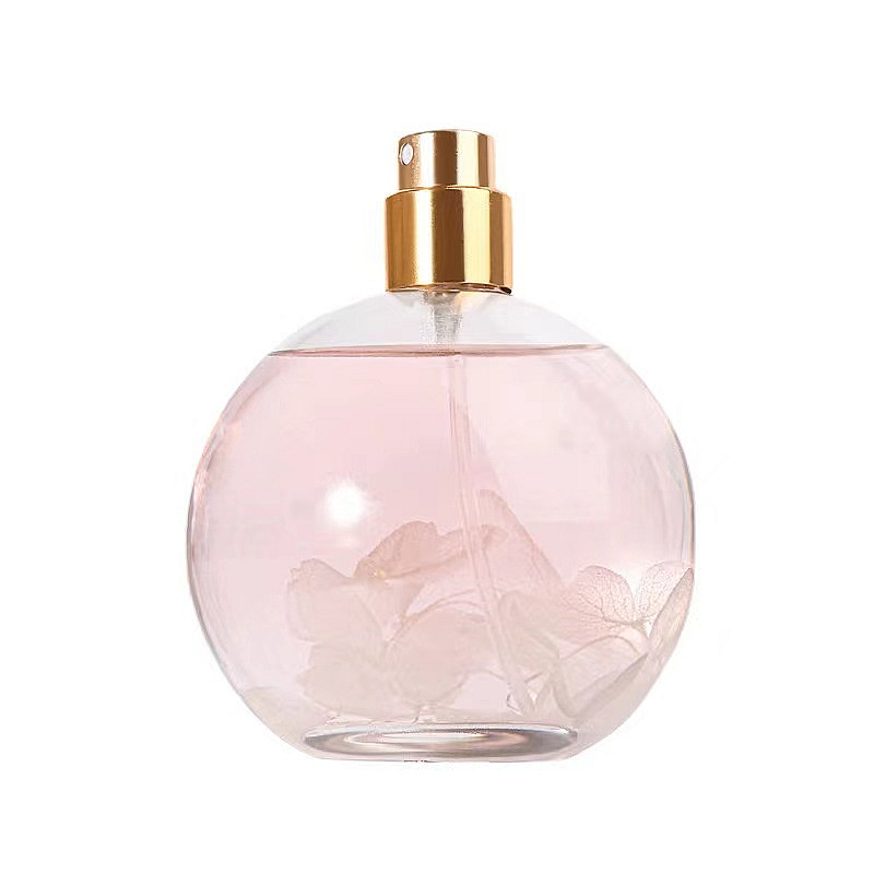 50ml 100ml ball shaped glass perfume bottle with airbag sprayer