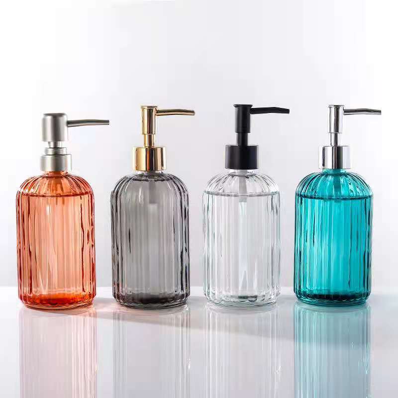 500ml glass shampoo bottle