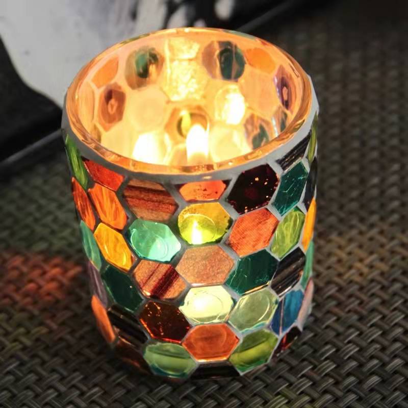 Customized glass candle jar