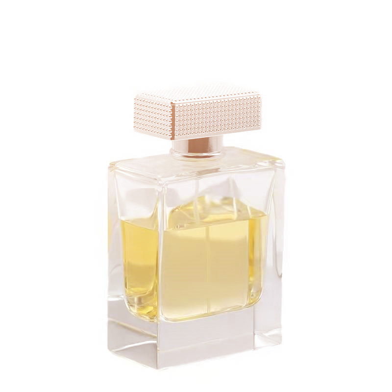 100ml square shaped heavy glass perfume bottle