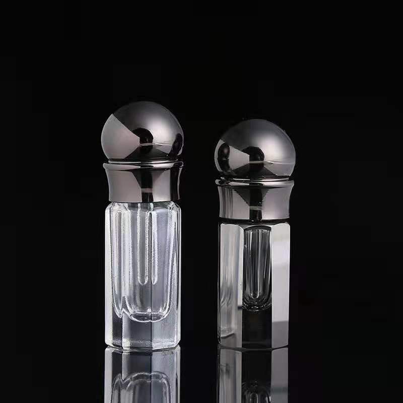 3ml 6ml 12ml black glass essential oil bottle with roll ball