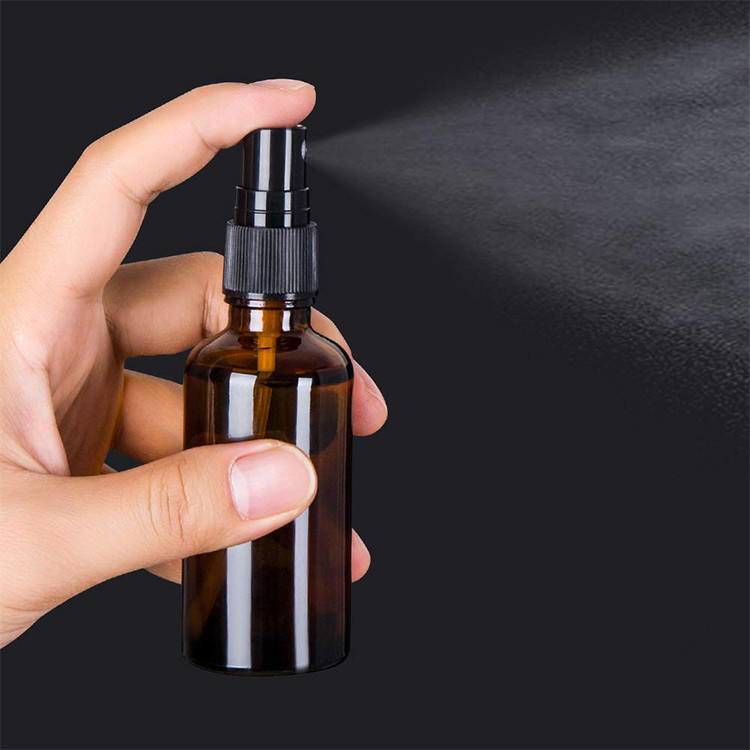 5ml 10ml amber essential oil glass bottle with metal roll ball